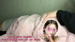 Guess WHO'S SWALLOWING WANG Under The Covers? That's How We Watched Cartoon At Home With A Friend