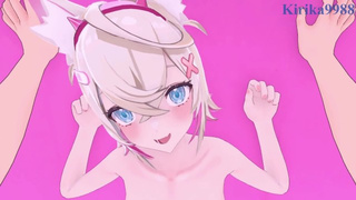 Mococo Abyssgard and I have intense sex in a hidden room. - Hololive VTuber POINT OF VIEW Asian cartoon