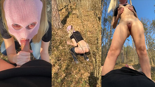 Freaky Teenie Caught Peeing Outdoors. Made me Jizz On Command