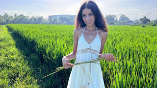 Sexy Rice Picker Lady 18 y.o. Rides New Boss On His Farm - Cream pie - Katty West