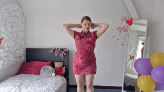 Cherry Blossom GRWM | Soft & Sensual Tease in a Cheongsam