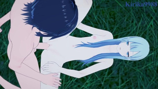 Yoisaki Kanade (long hair) and I have intense sex in the meadow. - Project SEKAI Anime