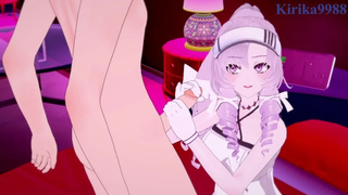 Hyakumantenbara Salome (Tennis wear) and I have intense sex. - Nijisanji VTuber Anime