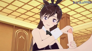 Ran Mouri (Bunny Lady) and I have intense sex in the casino. - Detective Conan Cartoon
