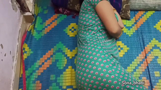 Indian desi sona bhabhi sex in sexy green maxi.