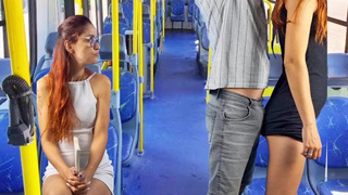Public transport worker humps dirty slut in short dress!