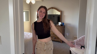 Had a friend over to watch me fuck and my snatch gets destroyed by a huge meat
