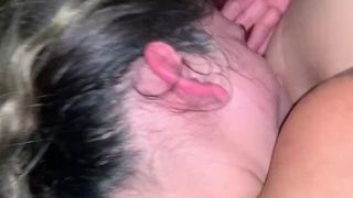 College Teen Sucks 9inch BBC, 3sum Facial