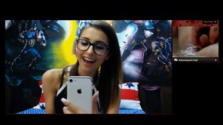 Cam Model Laughs and Records me