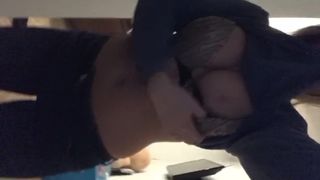 Showing my Tits before a Night out