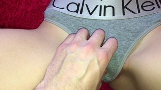 HER WET PANTIES ARE MAKING ME HORNY AGAIN AND AGAIN.CUM ON PANTIES.