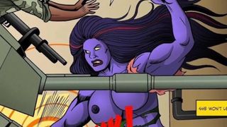 PURPLE SHE-HULK TRANSFORMATION