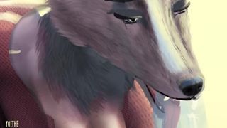 God, how this Wolf Girl Swallows a Dick Blowjob Lesson for Teen Furry