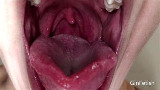 Tongue and Uvula Check with Lots of Spit (short Version)