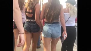 Candid Ass Latin Girl with Tight Short