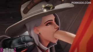 Ashe gives Mccree a Blowjob Overwatch