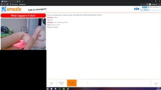 Omegle: Teen Rubs Pussy and Slaps Ass