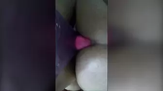 Choking and Pegging his Ass, Fucking him with my Big Pink Strapon