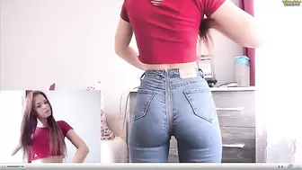 Sexy Tight Ass on Jeans, no Bra & Hard Nipples