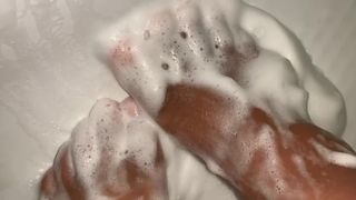 Soapy Clean Ebony Toes Asmr