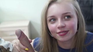 Teen Blonde doing Blowjob on Cam | Cloudbate