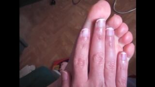 Hands Feet Worship Sucking Fingers (1st Nails Biting Again) Sloppy Blowjob