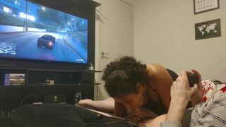 Sucking my Boyfriend while he Plays PS4
