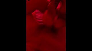 Tattooed GF Jerking off Big Cock