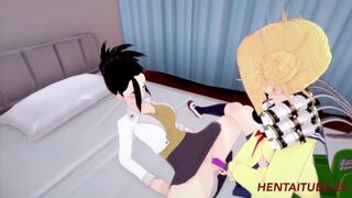 Boku no Hero Hentai Yuri - Toga use a Dildo with Momo