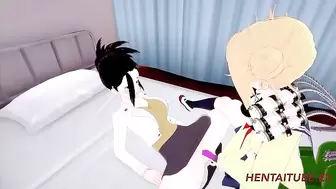 Boku no Hero Hentai Yuri - Toga use a Dildo with Momo
