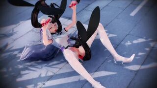(MMD Insect Sex) Emilia Re:Zero (chinese Dress) (sex View Dance) (Submitted by 超级喵杀拳)