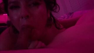 Tinder Slut Choking on my Fat Cock!