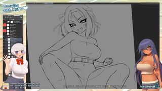 Stream | Picarto | KuroOneHalf - Drawing with Kuro (2020.07.01 D)
