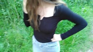 Japanese Kitty ❤️ 19 Year old JAV Teen gives Blowjob in Public UNCENSORED