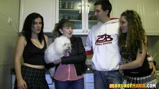 THE MOST VICIOUS MATURE BRUNOYMARIA FUCKING WITH A COUPLE OF TEENAGERS