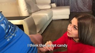 Young Girl Play with Transmission of her new Friend