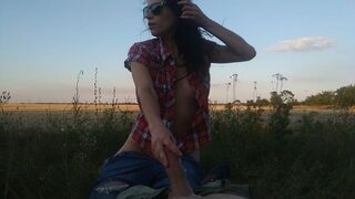 How to Spend an Evening in Nature with Benefit - POINT OF VIEW Outdoor Bj and Sex