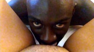 Slurping on Juicy Wet Teenie Thai Vagina. DEVILISH LOOK IN HIS EYES