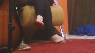Erica Dangling Red Flip Flops (sorry for low Quality)